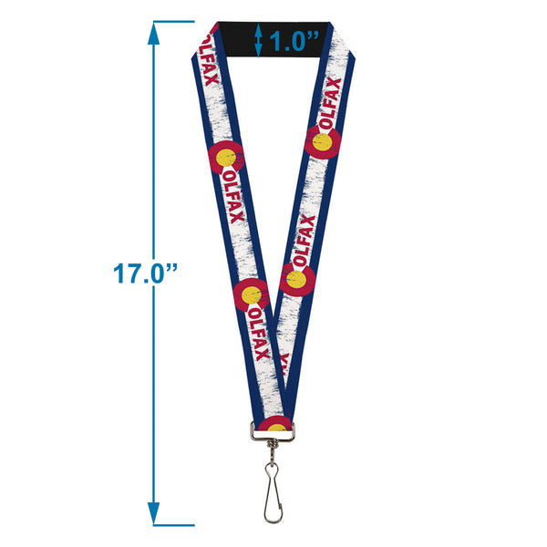 Buckle-Down Lanyard - 1.0" - COLFAX Colorado Flag Weathered