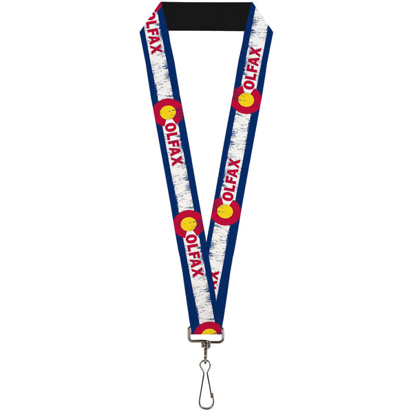 Buckle-Down Lanyard - 1.0" - COLFAX Colorado Flag Weathered