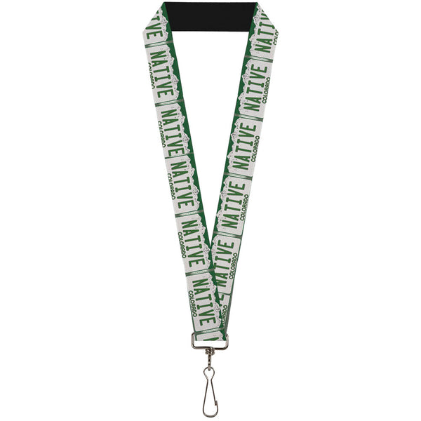 Buckle-Down Lanyard - 1.0" - Colorado License Plate NATIVE