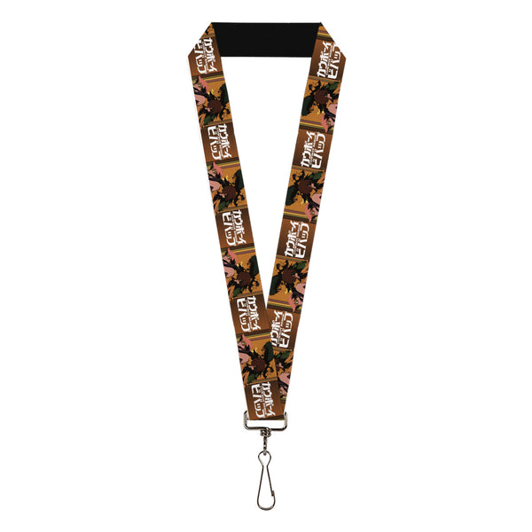 Buckle-Down Lanyard - 1.0" - COWBOY BEBOP Crew Group Pose and Title Logo Blocks