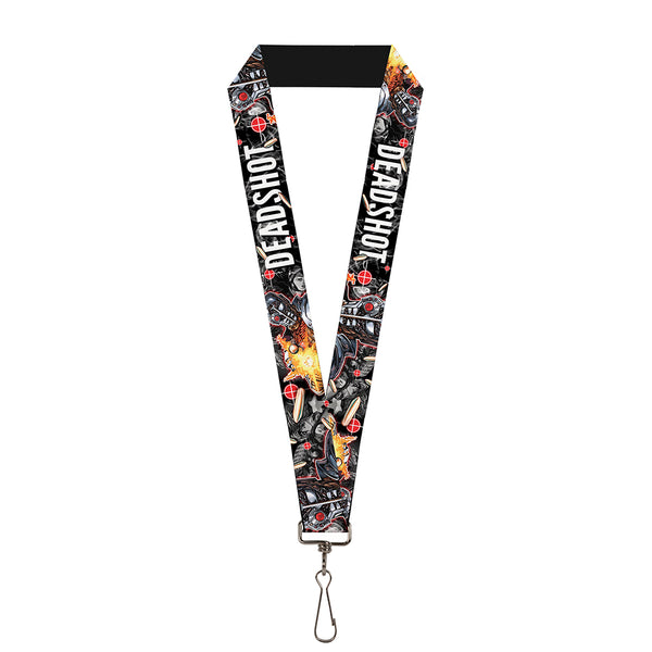 Buckle-Down Lanyard - 1.0" - DEADSHOT Face Pose Targets Bullets