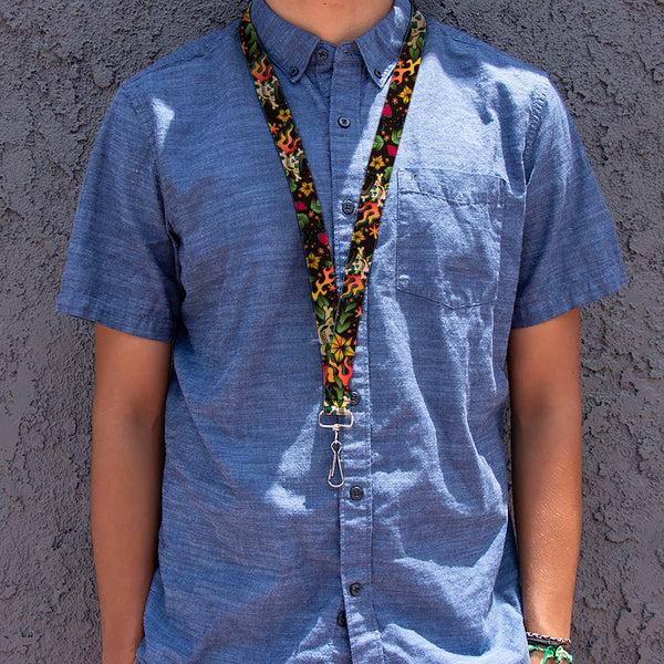 Buckle-Down Lanyard - 1.0" - Death Or Glory CLOSE-UP Black
