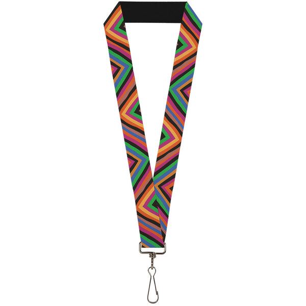Buckle-Down Lanyard - 1.0" - Diamond Freehand Multi Color