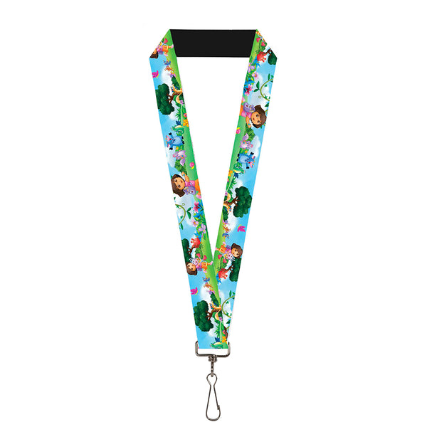 Buckle-Down Lanyard - 1.0" - Dora Running & Animal Friends Outdoors