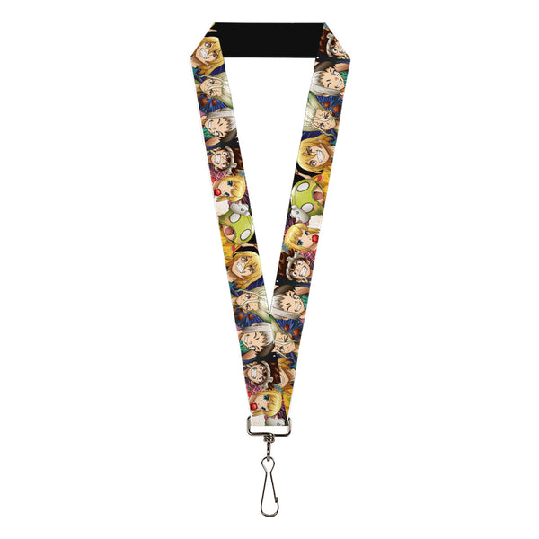 Buckle-Down Lanyard - 1.0" - Dr. Stone Character Group Faces Close-Up