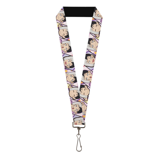 Buckle-Down Lanyard - 1.0" - Dr. Stone Chibi Gen Asagiri Expression Blocks