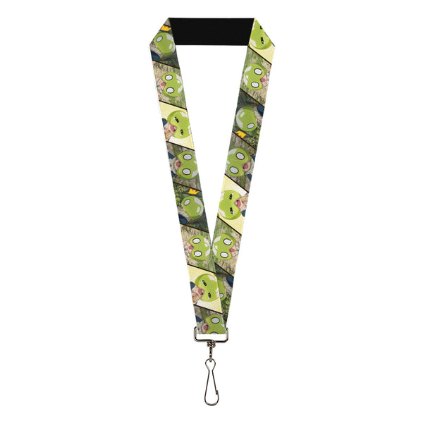 Buckle-Down Lanyard - 1.0" - DR. STONE Title Logo and Suika Pose Blocks