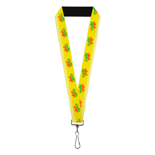 Buckle-Down Lanyard - 1.0" - ENJOY MELLO YELLO Logo Yellow/Red/Green