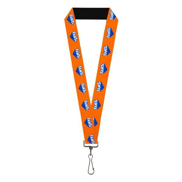 Buckle-Down Lanyard - 1.0" - FANTA Logo Orange/Blue/White