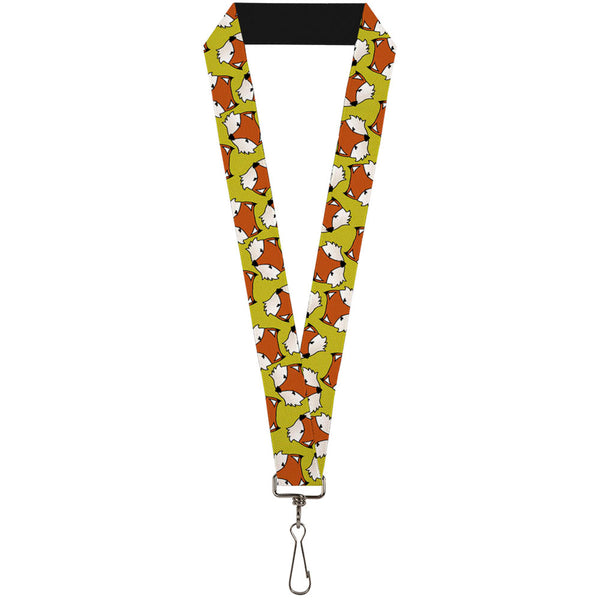 Buckle-Down Lanyard - 1.0" - Fox Face Scattered Warm Olive2