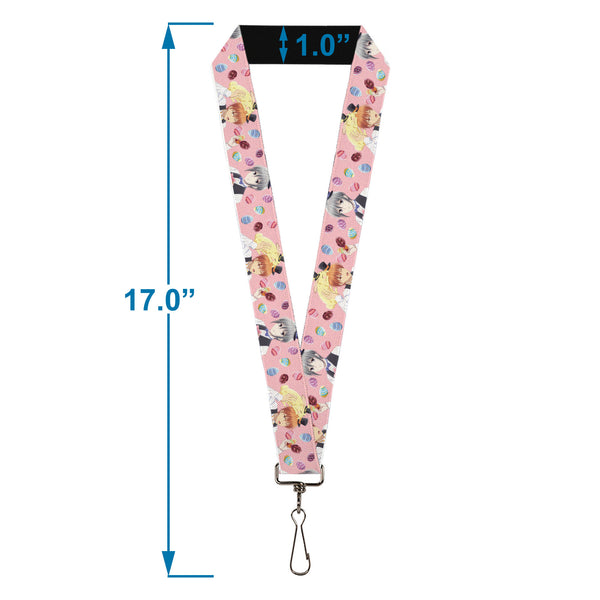 Buckle-Down Lanyard - 1.0" - Fruits Basket Kyo And Yuki Easter Themed Animage Poster Pose Pink