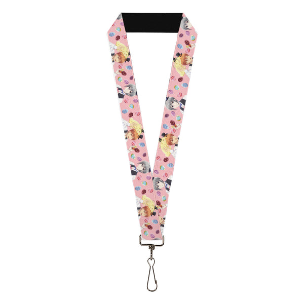 Buckle-Down Lanyard - 1.0" - Fruits Basket Kyo and Yuki Easter Themed Animage Poster Pose Pink