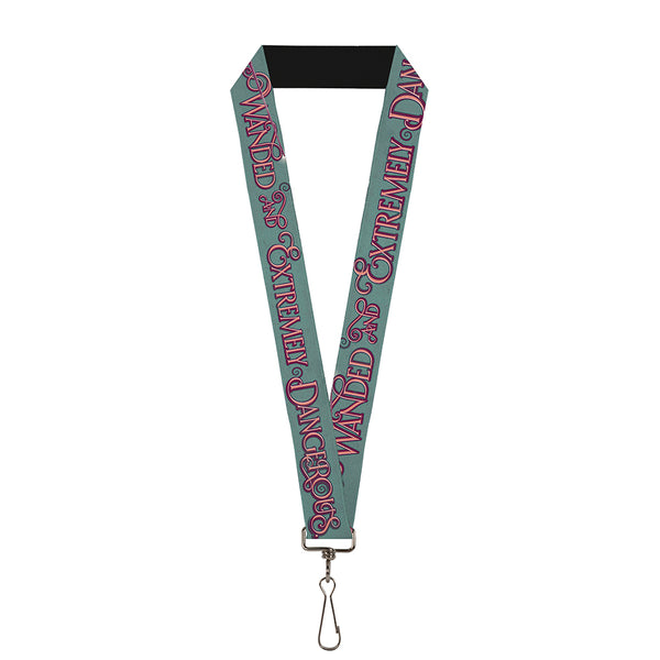 Buckle-Down Lanyard - 1.0" - Hand WANDED & EXTREMELY DANGEROUS Teal Puple Pink