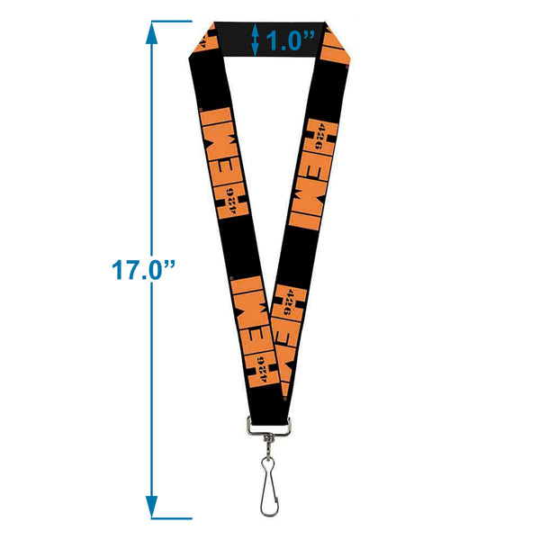 Buckle-Down Lanyard - 1.0" - HEMI 426 Logo Repeat Black Orange
