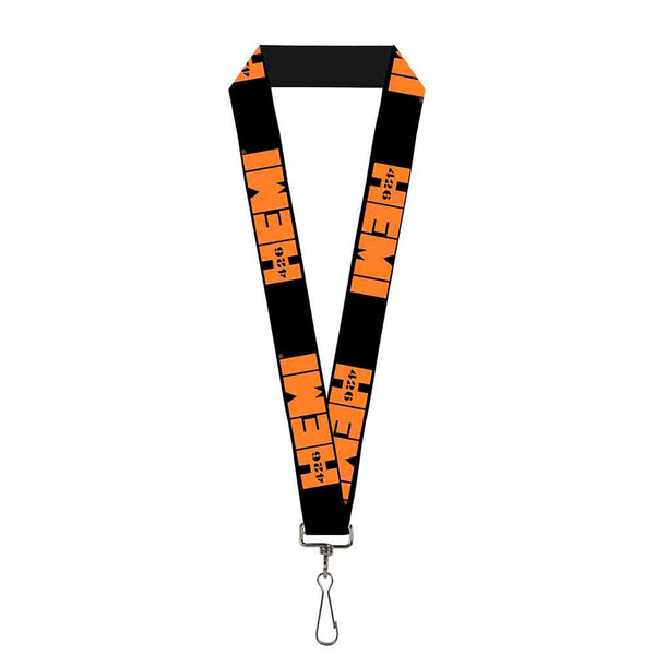 Buckle-Down Lanyard - 1.0" - HEMI 426 Logo Repeat Black Orange