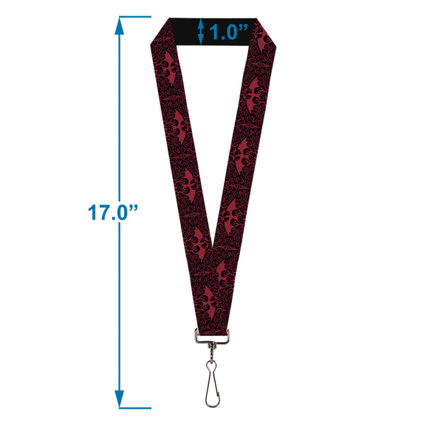 Buckle-Down Lanyard - 1.0" - House Of The Dragon Rising Dragon Icon Black/Red
