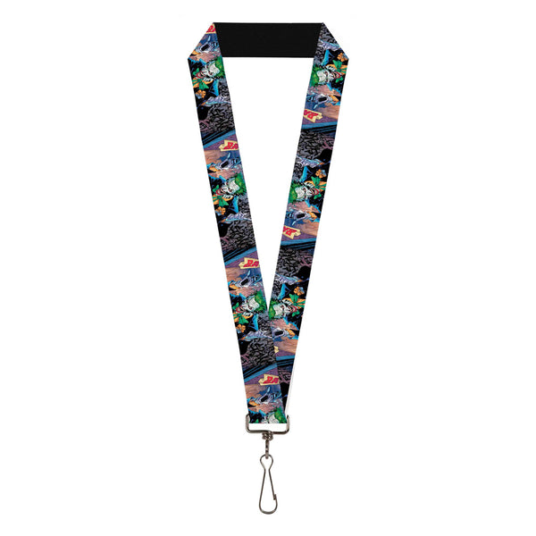 Buckle-Down Lanyard - 1.0" - Joker BANG Gun Alley Pose CLOSE-UP