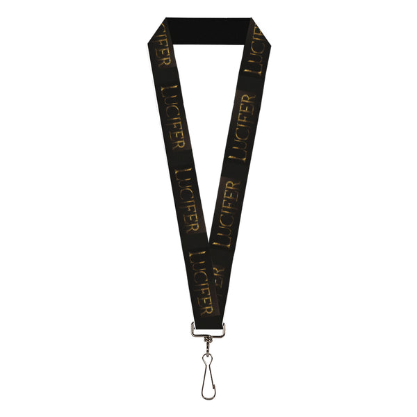 Buckle-Down Lanyard - 1.0" - LUCIFER Title Logo Black/Gold