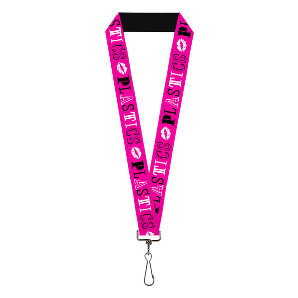 Buckle-Down Lanyard - 1.0" - Mean Girls PLASTICS Collage Pink/Black/White