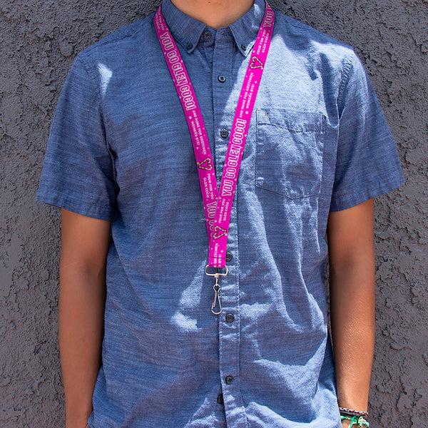 Buckle-Down Lanyard - 1.0" - Mean Girls YOU GO GLEN COCO Pink/White