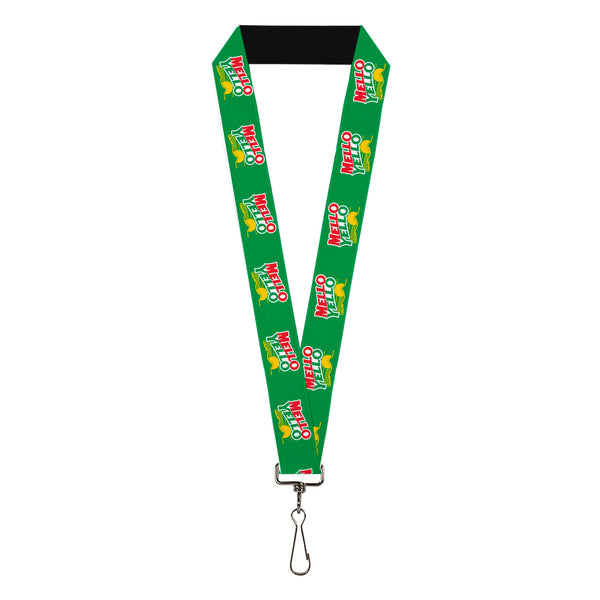 Buckle-Down Lanyard - 1.0" - MELLO YELLO Logo Green/White/Red/Yellow