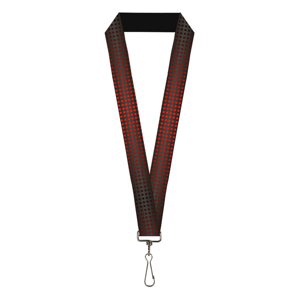Buckle-Down Lanyard - 1.0" - Micro Polka Dots Transitions Black Red