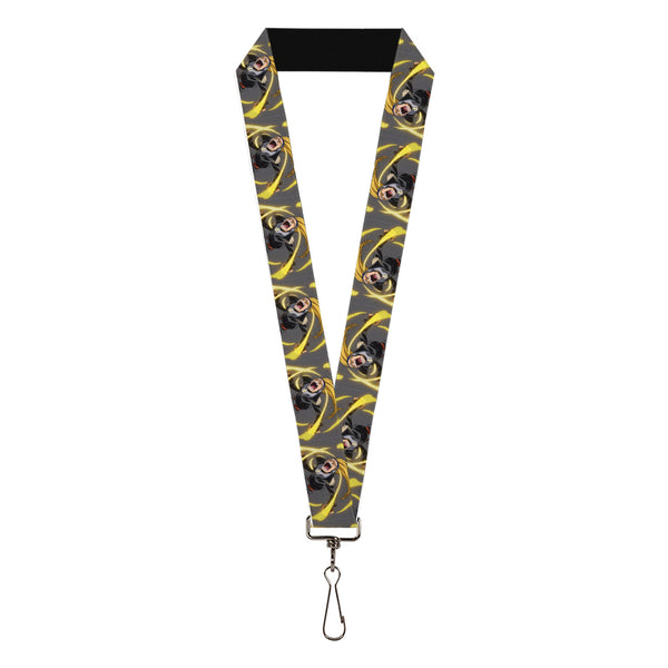 Buckle-Down Lanyard - 1.0" - My Hero Academia Hizashi Yamada Present Mic Screaming Pose Gray