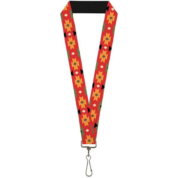 Buckle-Down Lanyard - 1.0" - Navajo Tan Rust Olive Black