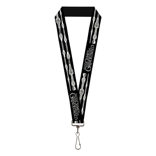 Buckle-Down Lanyard - 1.0" - NEWT SCAMANDER FANTASTIC BEASTS AND WHERE TO FIND THEM Icons Black Golds