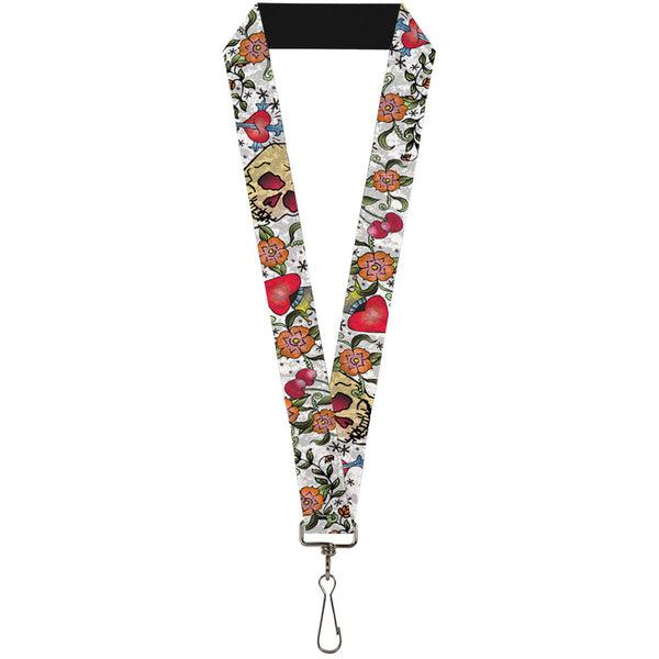 Buckle-Down Lanyard - 1.0" - Only God Can Judge Me CLOSE-UP White