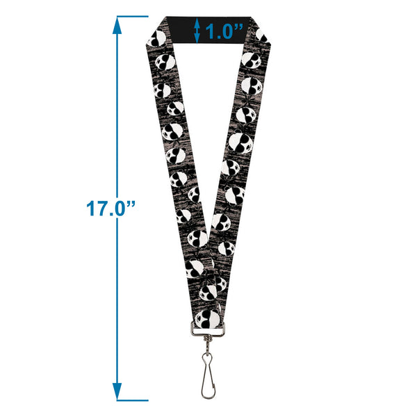 Buckle-Down Lanyard - 1.0" - Panda W Sunglasses & Palm Trees