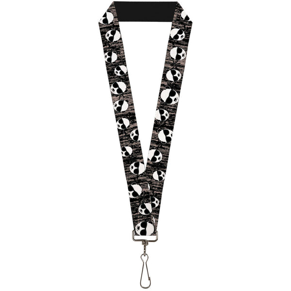Buckle-Down Lanyard - 1.0" - Panda w Sunglasses & Palm Trees
