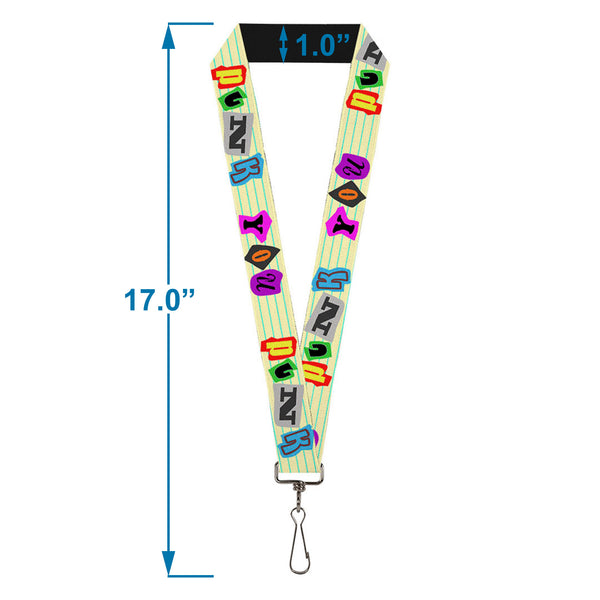 Buckle-Down Lanyard - 1.0" - Punk You Legal Pad Full Color