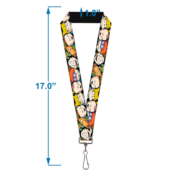 Buckle-Down Lanyard - 1.0" - Rugrats Character Faces CLOSE-UP