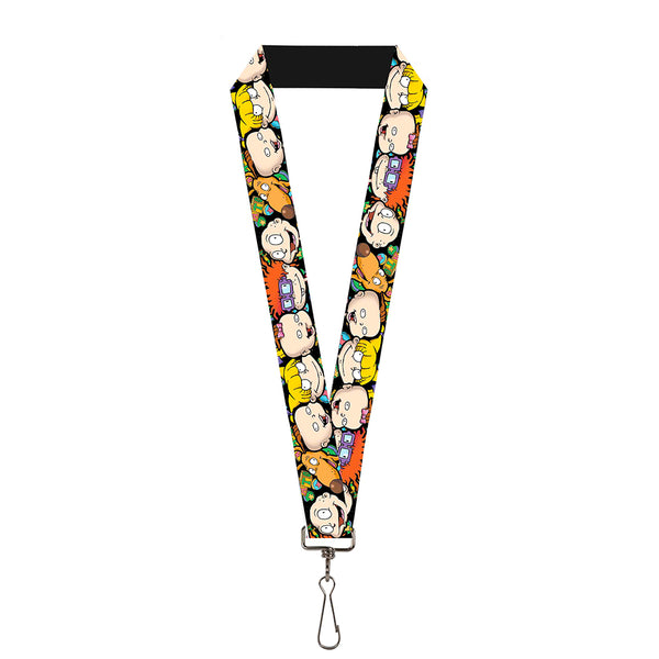 Buckle-Down Lanyard - 1.0" - Rugrats Character Faces CLOSE-UP