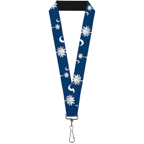 Buckle-Down Lanyard - 1.0" - South Carolina Flags Scattered