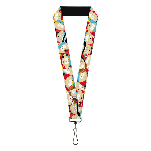 Buckle-Down Lanyard - 1.0" - South Park Cartman Expressions Stacked