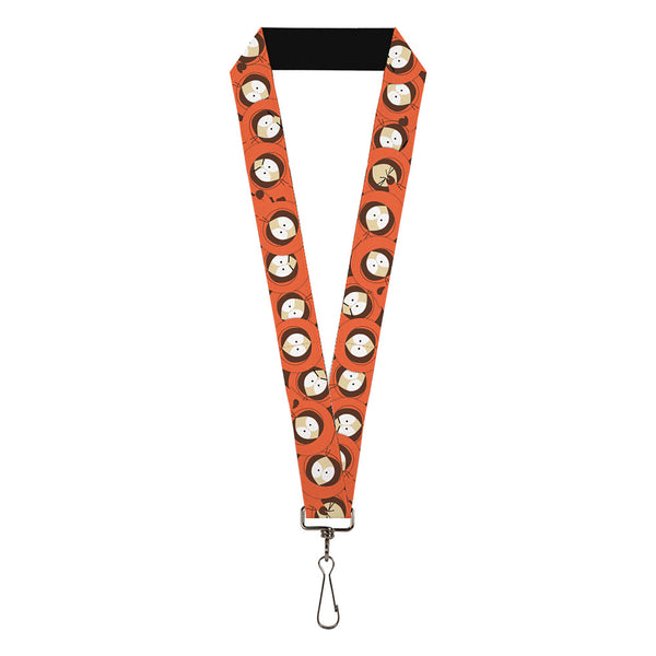 Buckle-Down Lanyard - 1.0" - South Park Kenny Expressions Stacked Orange