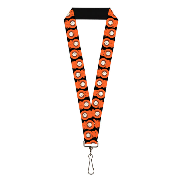 Buckle-Down Lanyard - 1.0" - South Park Kenny Flip Poses Black