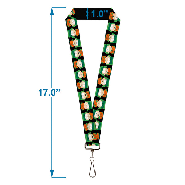 Buckle-Down Lanyard - 1.0" - South Park Kyle Flip Poses Black