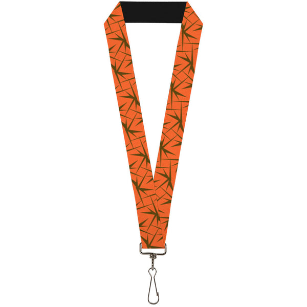 Buckle-Down Lanyard - 1.0" - Spikes Scattered2 Orange Brown