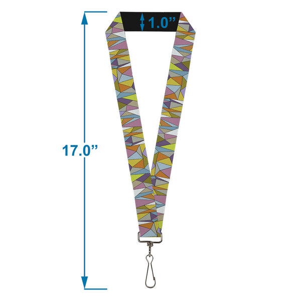Buckle-Down Lanyard - 1.0" - Stained Glass Mosaic Multi Color