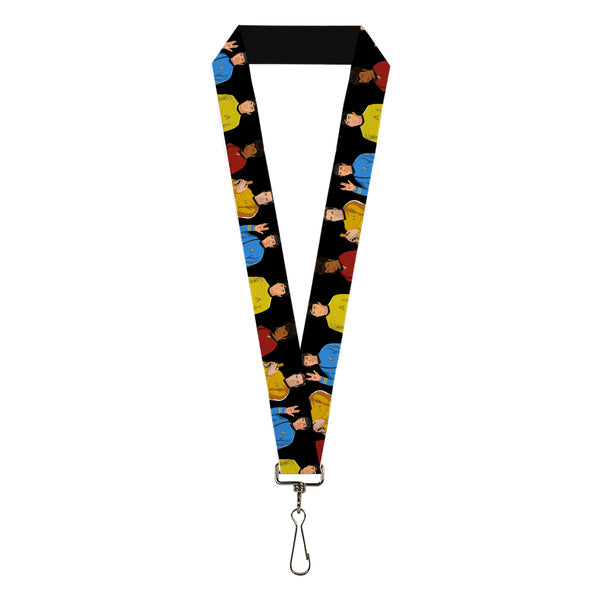 Buckle-Down Lanyard - 1.0" - Star Trek Original Series Crew Member Group Black