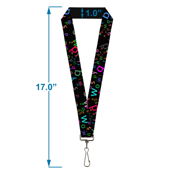 Buckle-Down Lanyard - 1.0" - Stargazer Black Multi Color