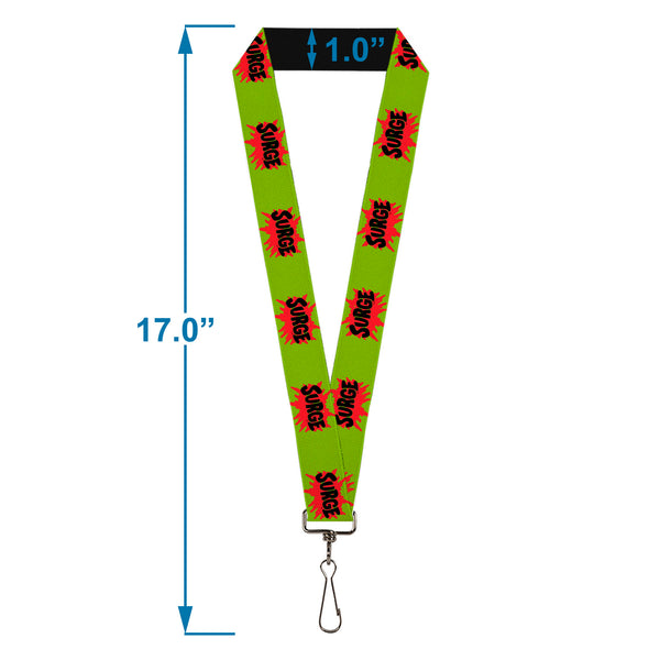 Buckle-Down Lanyard - 1.0" - SURGE Logo Yellow/Red/Black