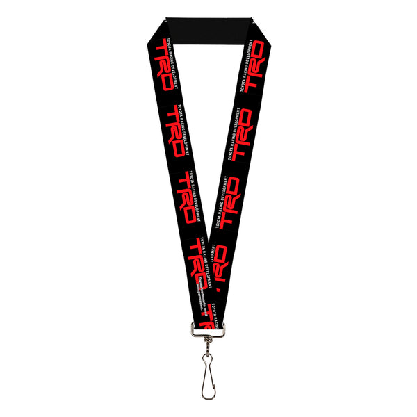 Buckle-Down Lanyard - 1.0" - TOYOTA RACING DEVELOPMENT TRD Logo Black/White/Red