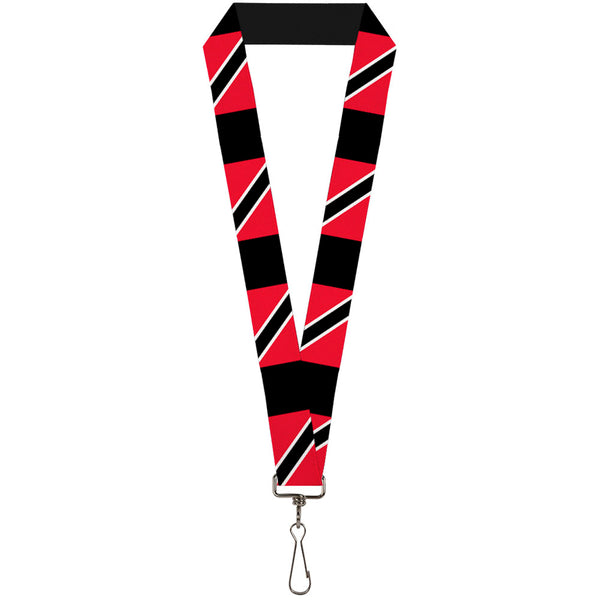 Buckle-Down Lanyard - 1.0" - Trinidad & Tobago Flags Black Block
