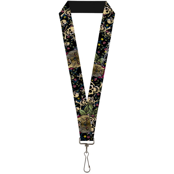 Buckle-Down Lanyard - 1.0" - Trust No One CLOSE-UP Black