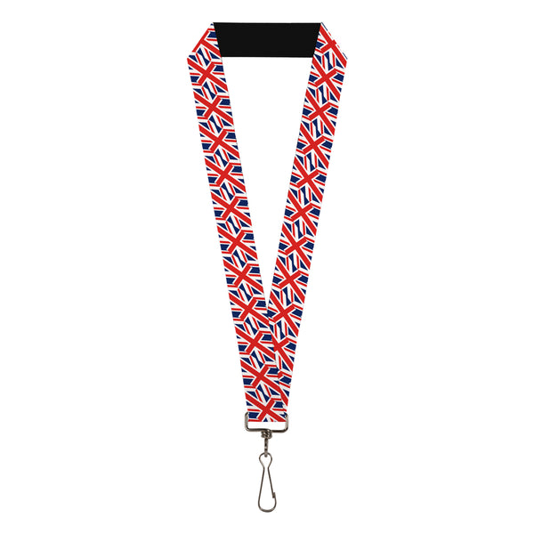 Buckle-Down Lanyard - 1.0" - United Kingdom Flags Diagonal