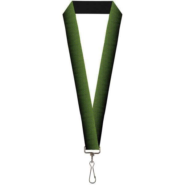 Buckle-Down Lanyard - 1.0" - Vertical Stripes Transition Black Yellow
